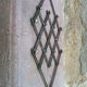 Stretchy flat rest in vintage silver metal