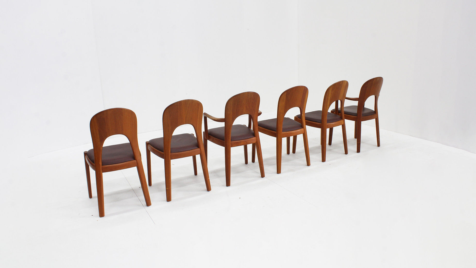 Vintage Danish dining chairs by Niels Koefoed for Koefoeds Hornslet, set of 6