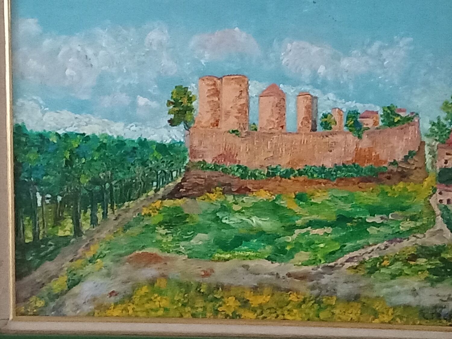 Oil on canvas signed-landscape