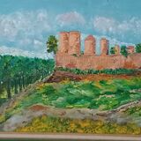 Oil on canvas signed-landscape