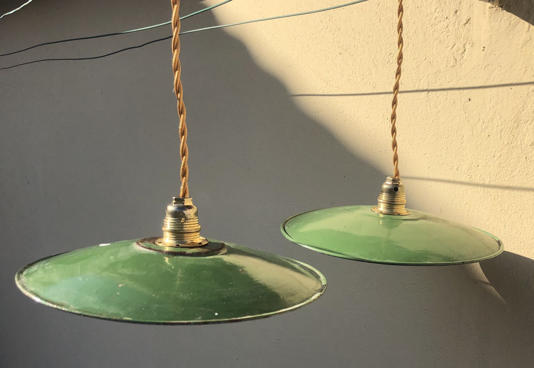Pair of industrial suspensions