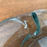 German Vintage Art Collection Richartz Plate and Bowl in Glass by Hans Jürgen Richartz for Mathildenhütte, Solingen, Set of 2