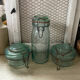 Lot de Bocaux anciens en verre