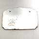 Mirror beveled old decoration flowers 34x25cm