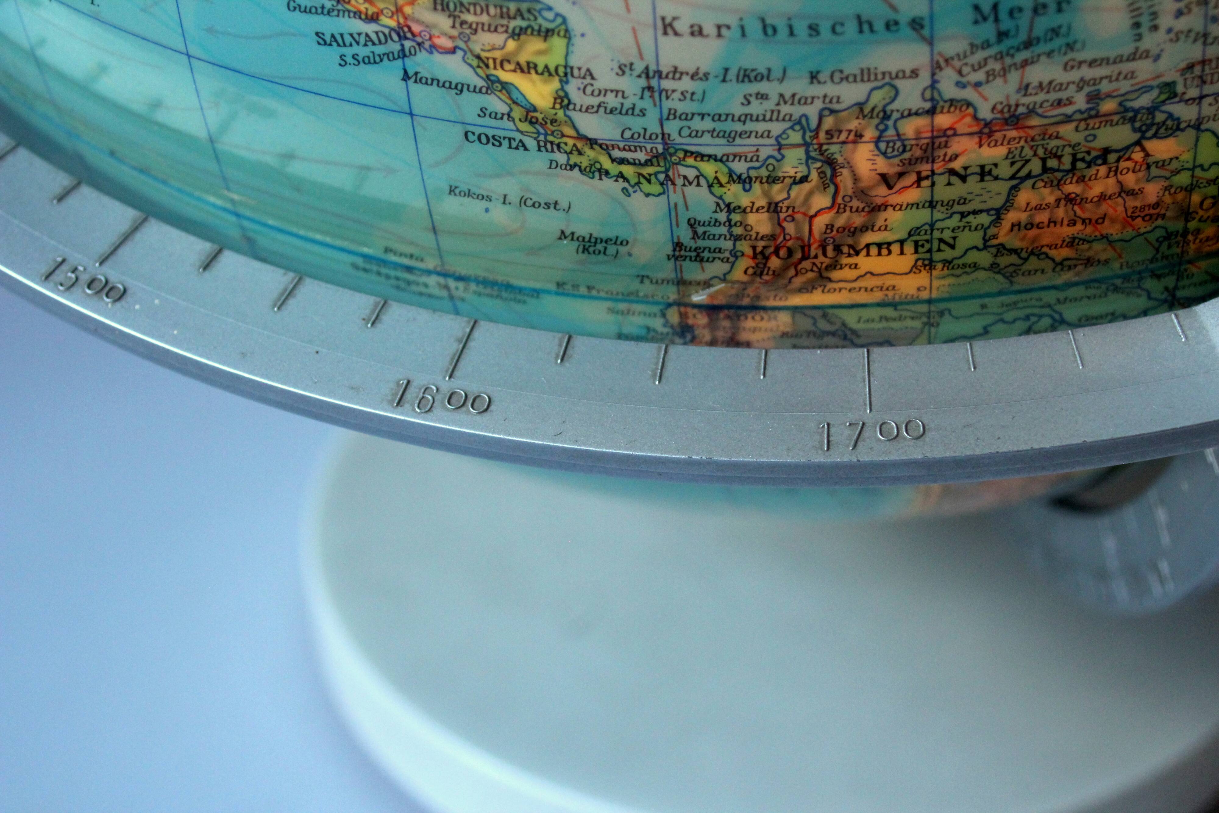 1980s illuminated globe Columbus Duplex with day/night - side - Vintage