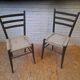 Pair of Italian bistro chairs