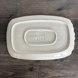 Vintage White Ceramic Asparagus Dish