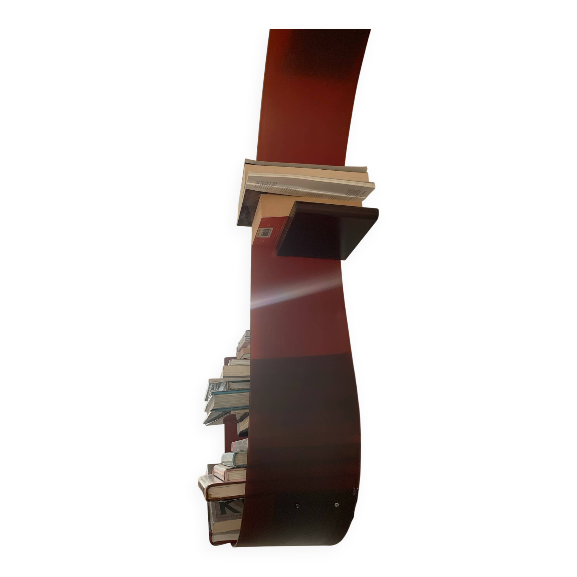 Kartell Library / Bookshelf - Bookworm - colour burgundy
