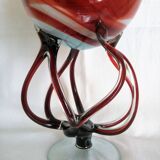 Globe vase with Murano glass lid