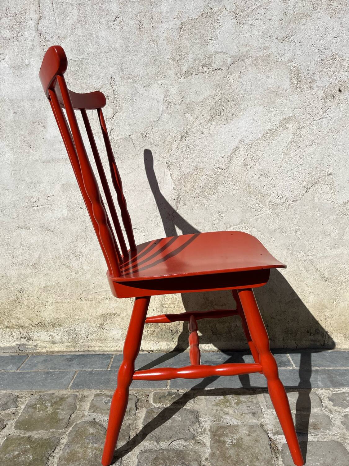 Brick red Baumann chair
