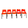 Orange school chair