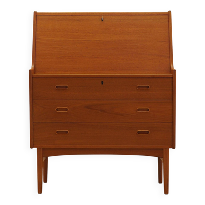 Secrétaire en teck, design danois, années 1960, designer : Arne Wahl Iversen, fabricant