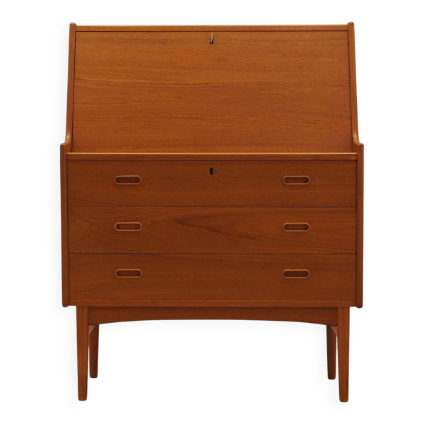 Secrétaire en teck, design danois, années 1960, designer : Arne Wahl Iversen, fabricant