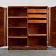 Art Déco Wardrobe by Jindřich Halabala for UP Závody, 1950s, Czechoslovakia