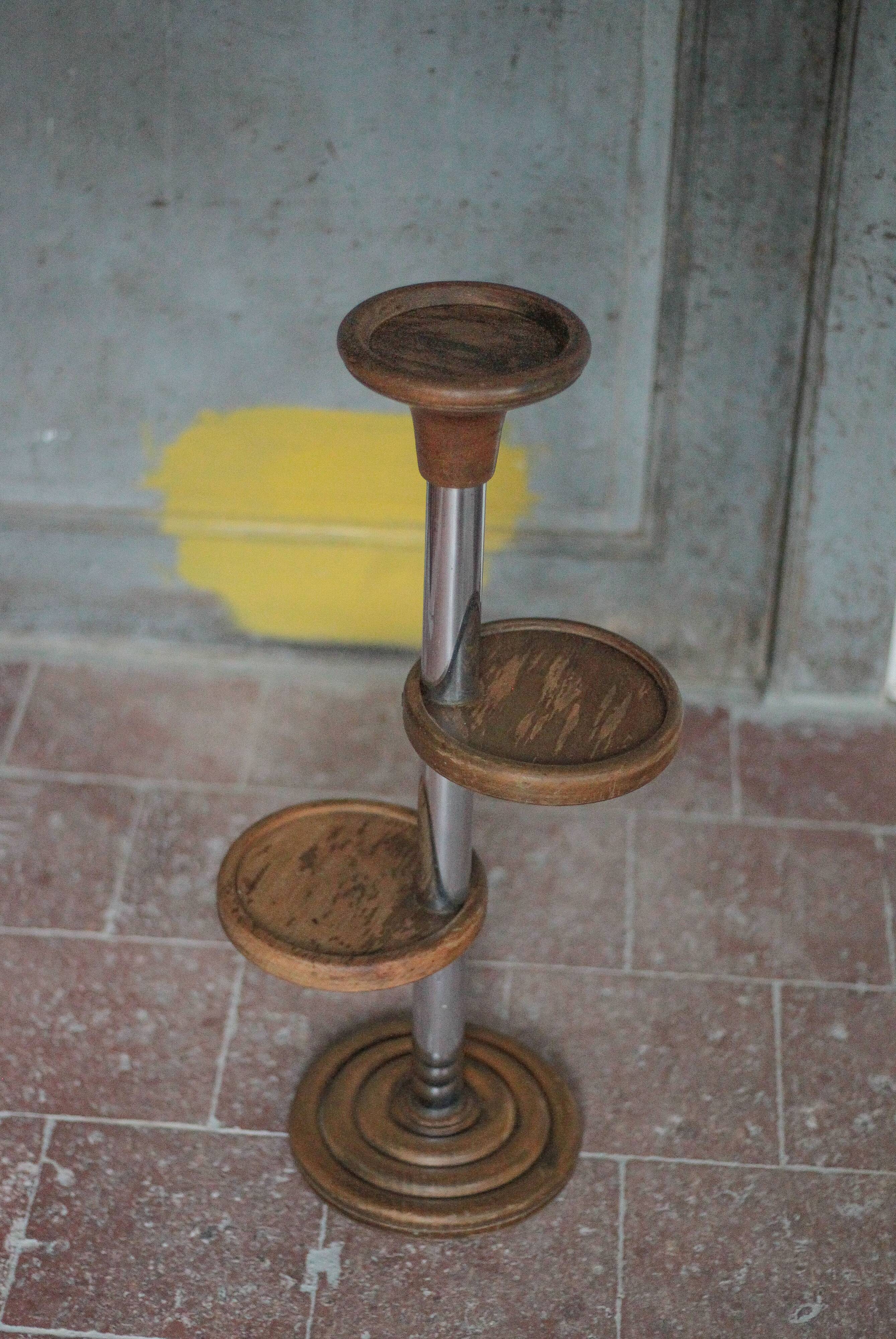 Vintage ashtray, art deco standing ashtray, or side table