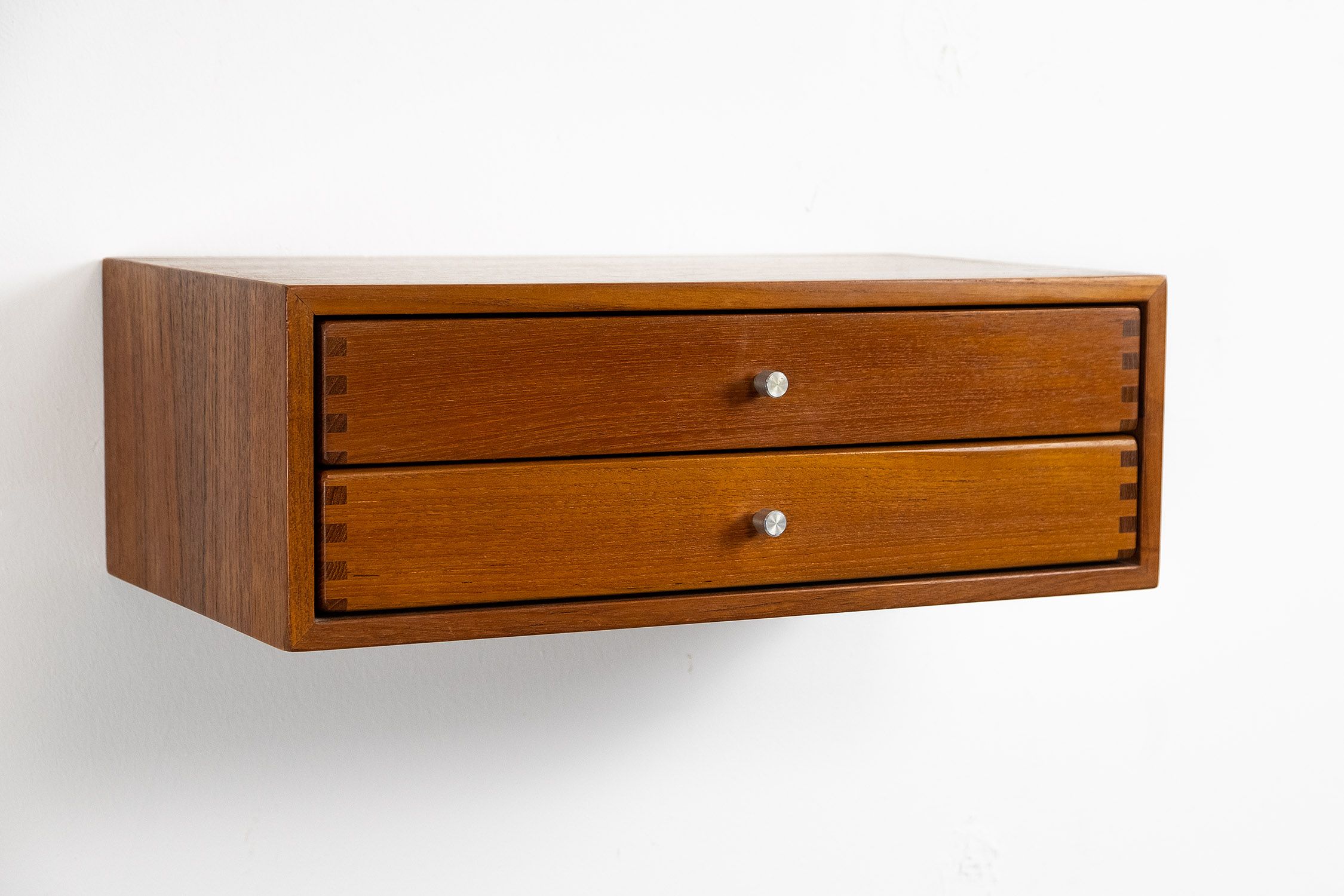 Console murale en teck par Kai Kristiansen pour Aksel Kjersgaard années 1960