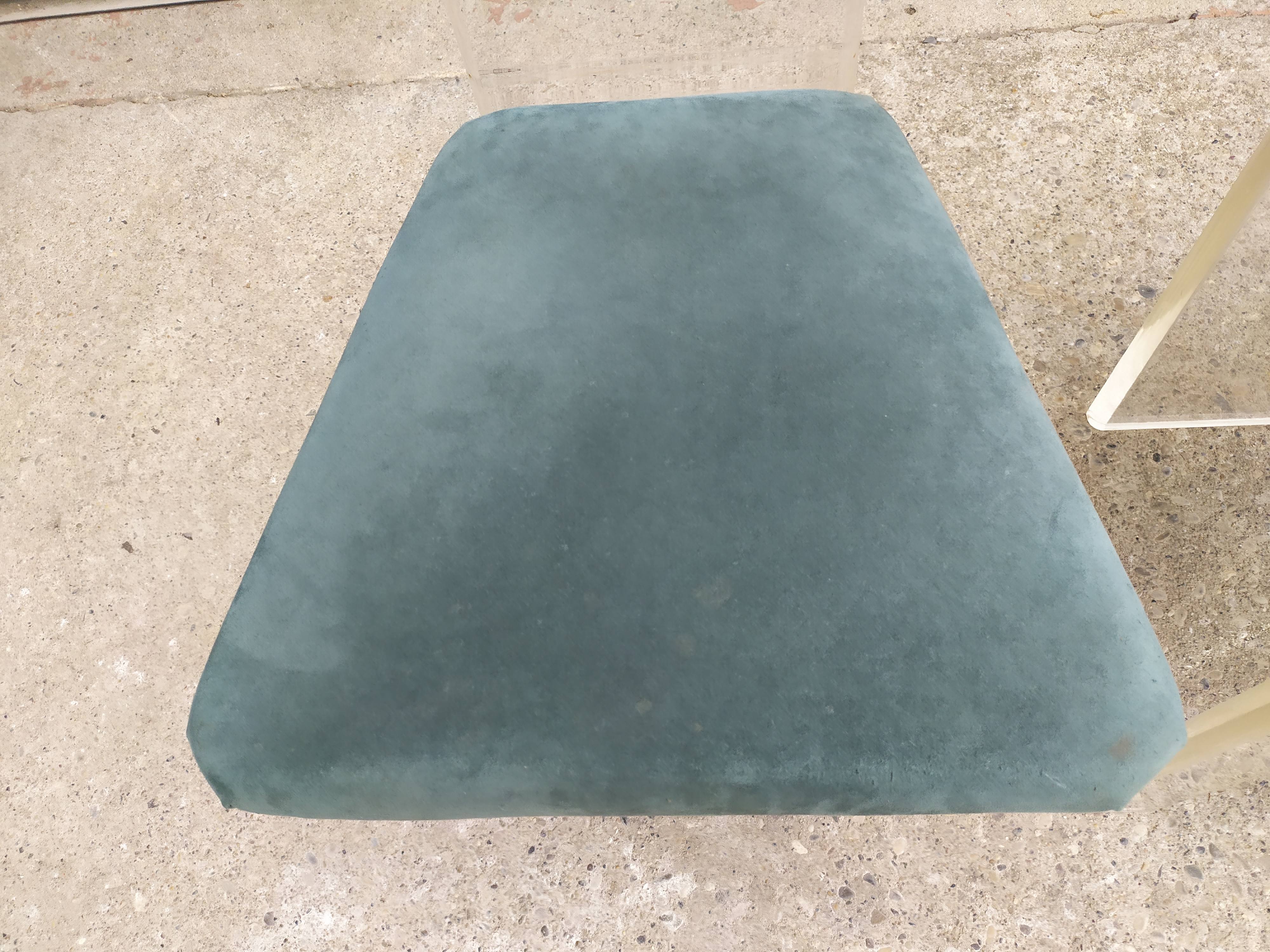 4 Plexiglas Roche and Bobois chairs