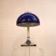 Vintage blue acrylic and chrome mushroom table lamp - Germany Space Age