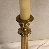 Old 19th century brass lamp base