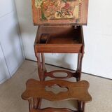 1900s oak desk with interior paint