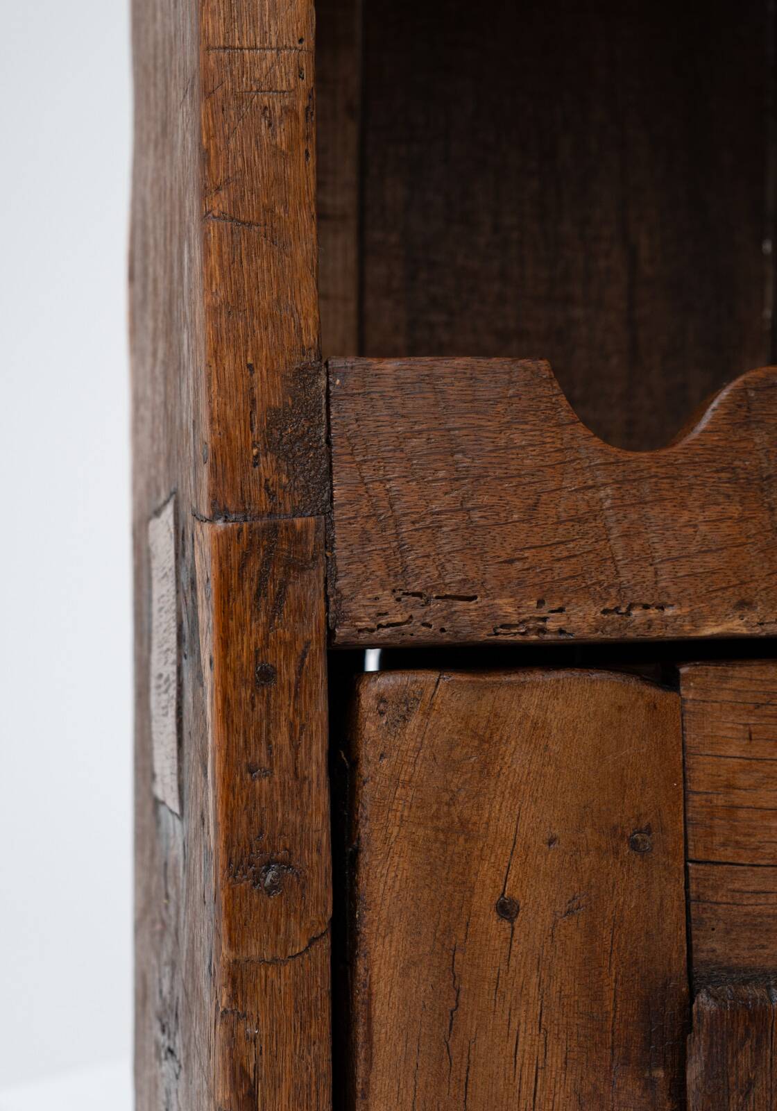 Rustic folk art travail populaire cabinet, france 19th century