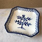 Glass underside and ceramic ramekin Gien France 60s