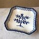 Glass underside and ceramic ramekin Gien France 60s