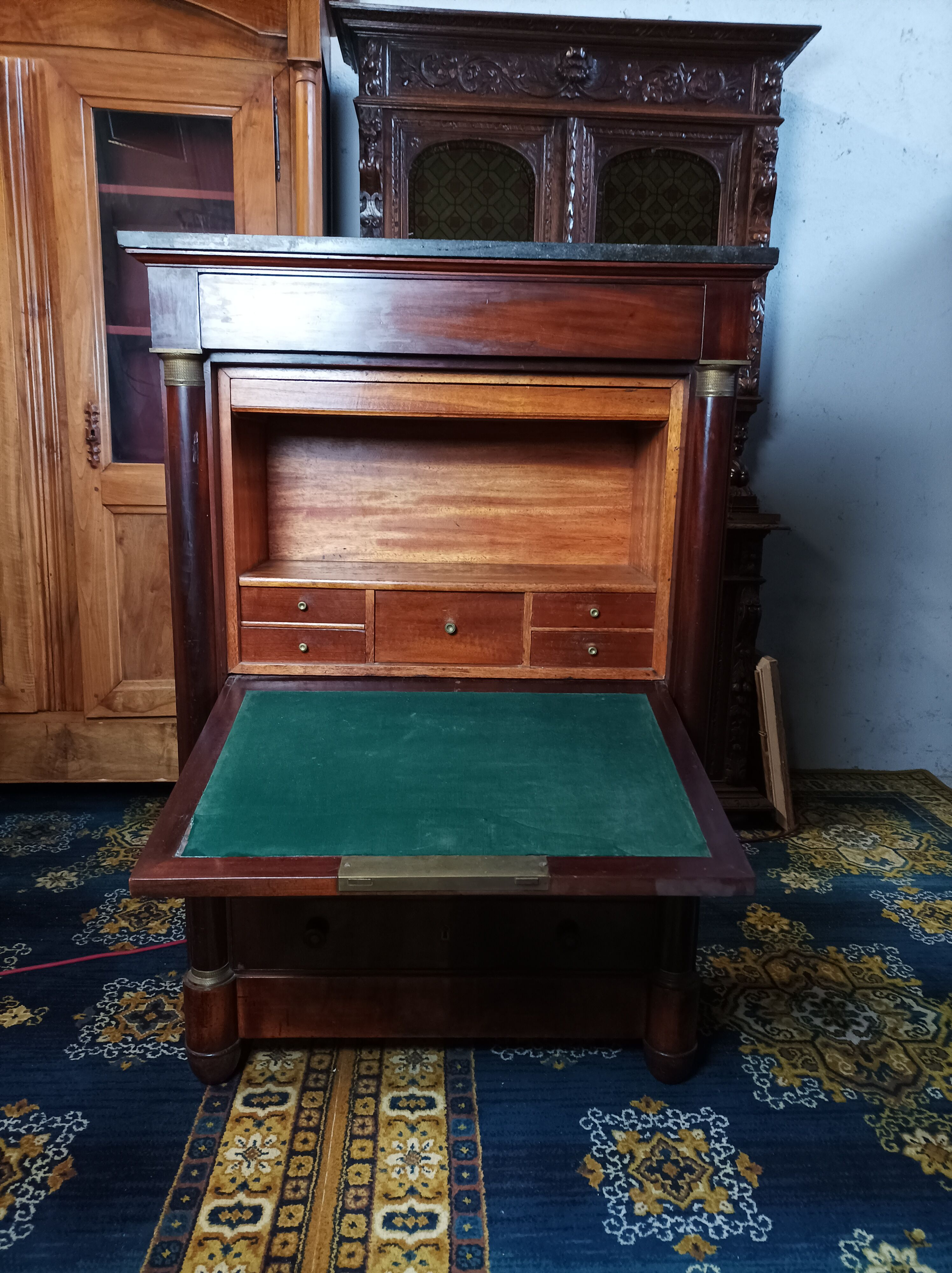 Secretaire Empire en acajou