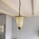 French pendant hanging in vintage 1950s glass