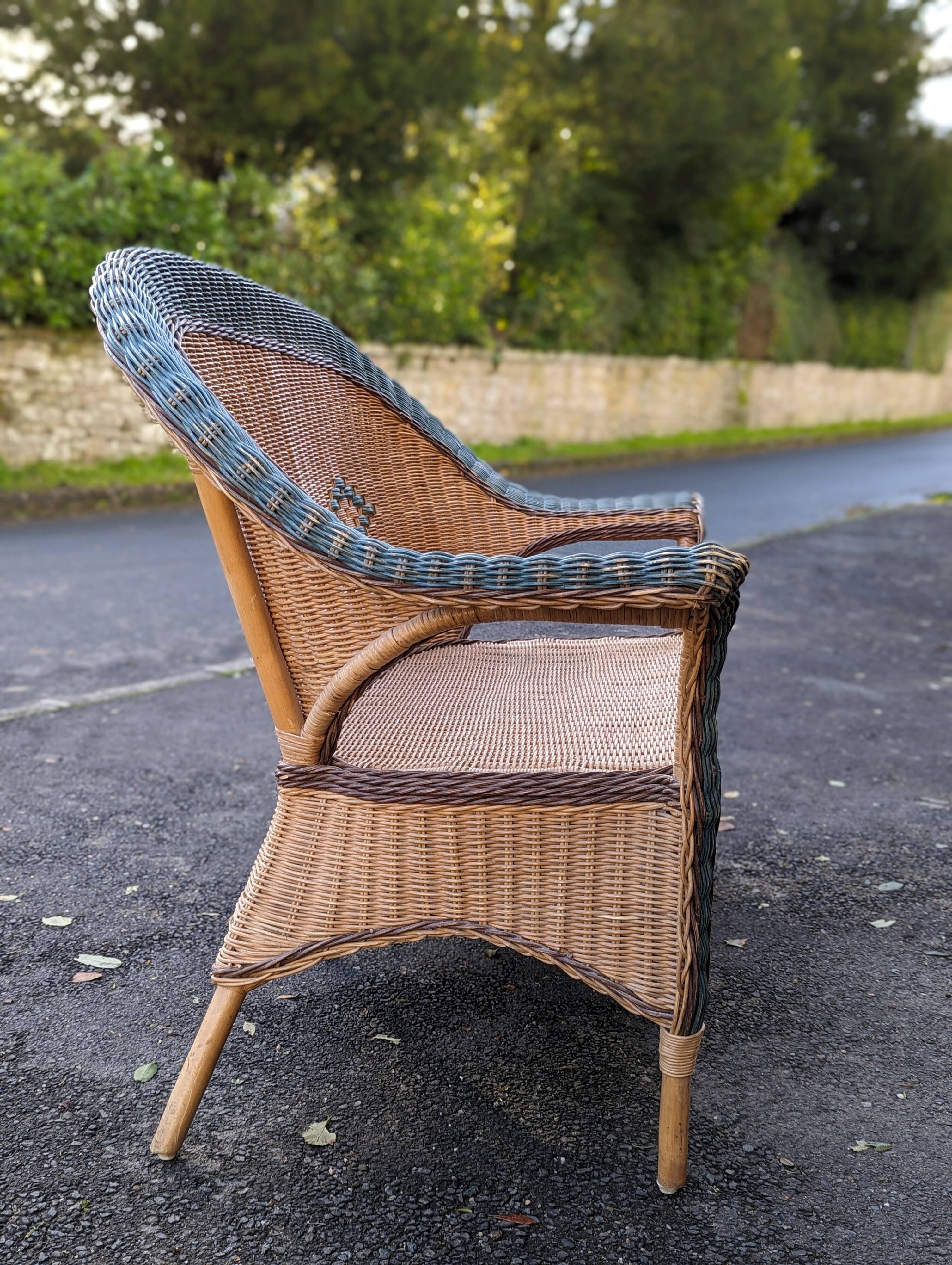 Rattan bench