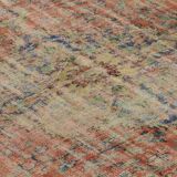 Turkish Anatolian Handmade Vintage Rug 256 cm x 177 cm