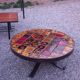 Table basse design Jean Gregorieff pour Roche Bobois céramique et métal