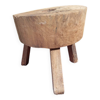 Brutalist solid oak table