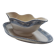 Martainville Ironstone Gravy Boat – Salins R&A – Blue Decor, One-Piece Piece