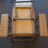 Wicker chaise longue circa 1900