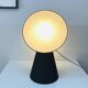 Sculptural black table lamp – Italian design spirit / Habitat