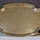 Silver metal serving tray
