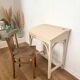 Antique school desk with inkwell