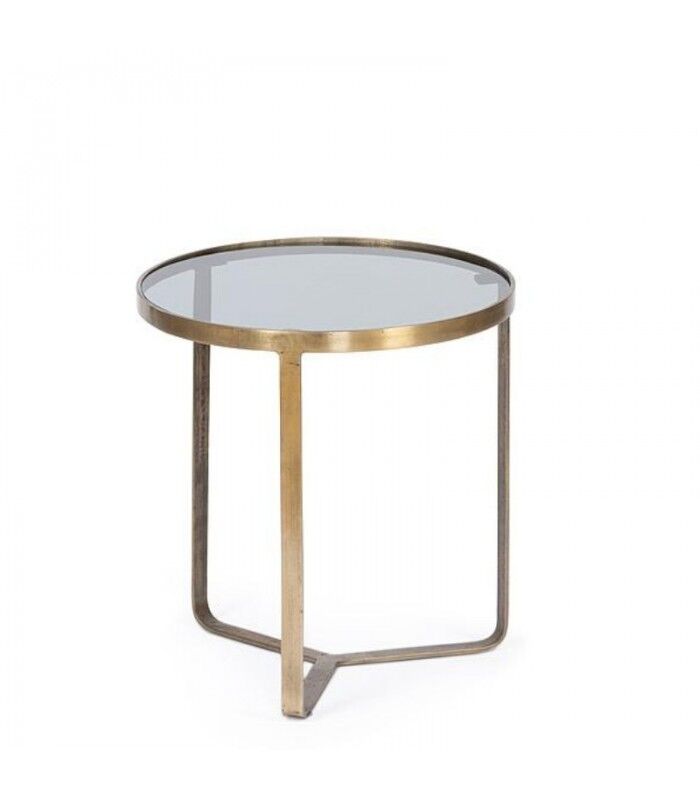 Brass and glass coffee table