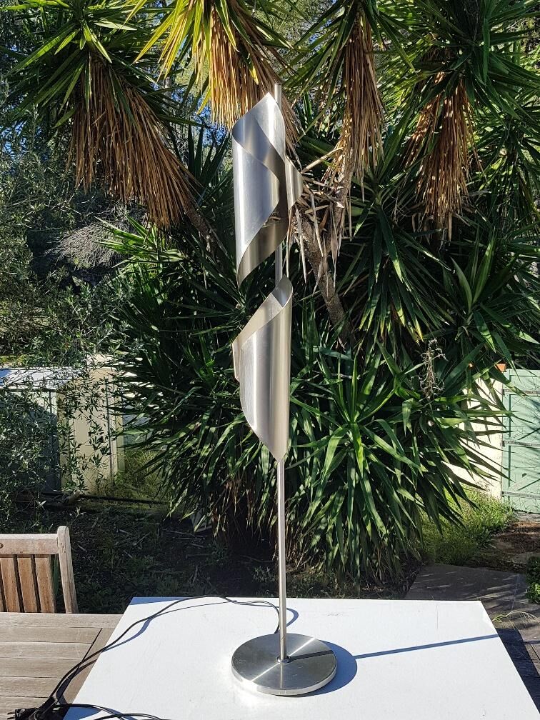 70s design stainless lamp