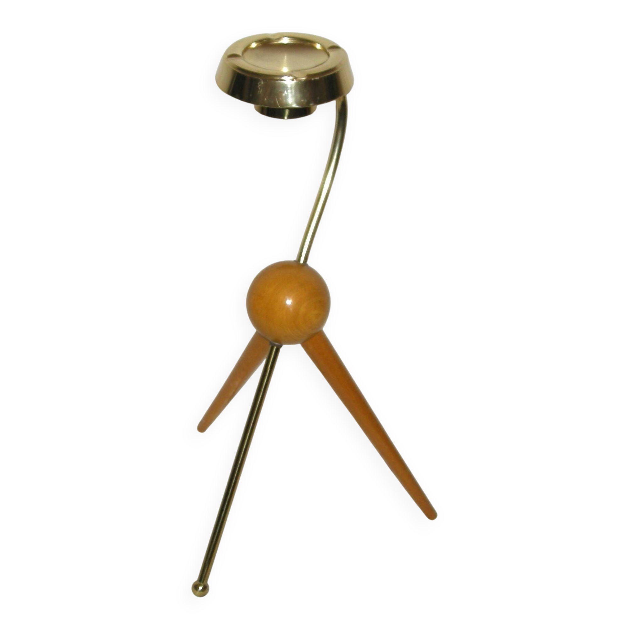 Cendrier sur pied  tripode de style italien des années 50