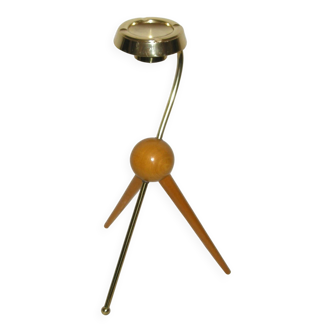 Cendrier sur pied  tripode de style italien des années 50