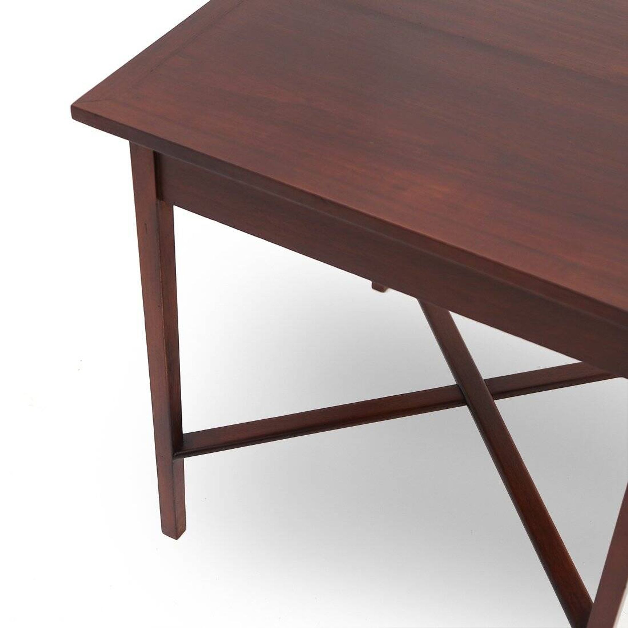 Square wooden table, 1940s.