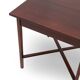 Square wooden table, 1940s.