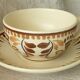 2 cups of chocolate lunch and faience henriot quimper milk jar