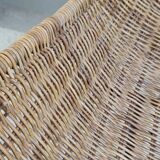 pair of Italian wicker chairs