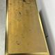 Vintage 70'S Hollywood Regency Brass and Iridescent Glass Coffee Table