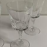 4 crystal glasses