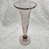 Biot style bubble glass vase