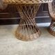 Fauteuils table en rotin vintage